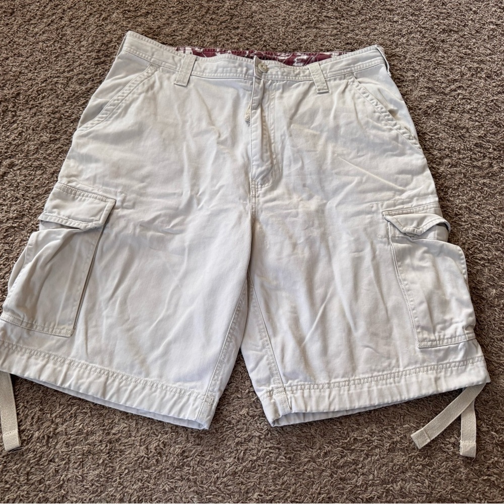 Urban Pipeline Khaki Cargo Shorts Baggy Long Men Size 36 EUC